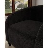 Accent Chair Club Chair Cozy Armrest Upholstered Barrel Chair with Solid Legs for Living Room Bedroom Study Waiting Room - 4 of 4