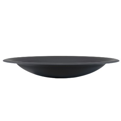 Sunnydaze Outdoor Camping or Backyard Replacement Round Steel with Heat-Resistant Paint Finish Fire Pit Bowl - 39" - Black