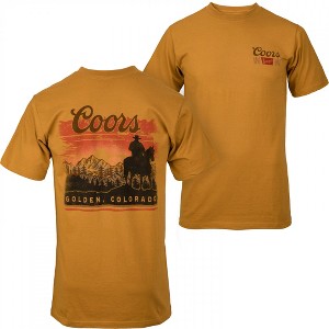 Mens Coors Sunset in Golden Colorado Wheat Colorway Front/Back Print T-Shirt - 1 of 4