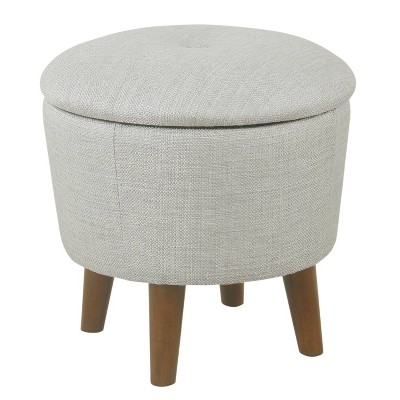 target round storage ottoman