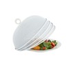 Juvale 4 Pack Round Metal Mesh Food Cover Tents for Outdoor Serving, White, 11 in - 4 of 4