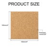 Unique Bargains Thickened Cork Self-Adhesive Kitchen Coasters for Tableware - 2 of 4