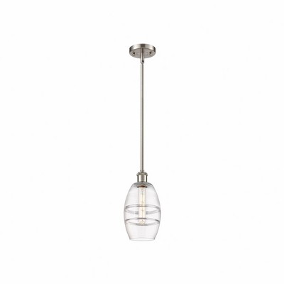 Vaz - 1 Light Stem Hung Mini Pendant In Industrial Style-8.13 Inches Tall and 5.88 Inches Wide