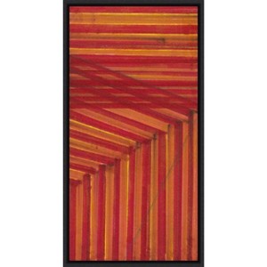 Amanti Art Line Study Orange by Charles McMullen Canvas Wall Art Print Framed 14 x 27-in. - 1 of 4