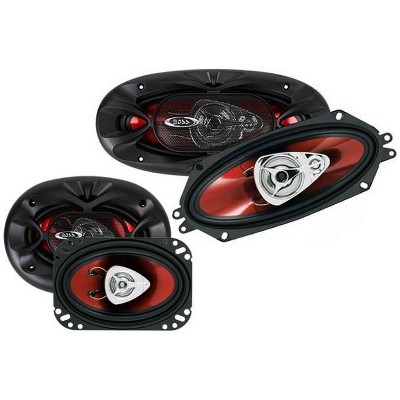 Boss CH4330 4x10" 400W Speakers (Pair) & CH4620 4x6" 200W Audio Speakers (Pair)