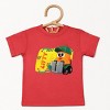 Leo the Truck Lifty Name Distressed - Toddler Short Sleeve Graphic T-Shirt - 2 of 4