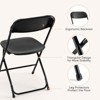 Lyngins Plastic Folding Chairs Set of 4/6/10,Stackable Dining Chairs for Indoor & Outdoor Use,Portable Chair for Offices,Weddings,Dining Living Room - 4 of 4