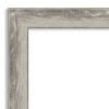 31" x 31" Non-Beveled Waveline Silver Narrow Bathroom Wall Mirror - Amanti Art: Modern Square Vanity Mirror with Polystyrene Frame - 3 of 4