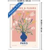 Trends International Reinders: Flowers - Plantes Fleurs Paris Framed Wall Poster Prints - 3 of 4