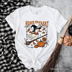 Honk or Treat Goose T-Shirt, Hilarious Halloween Tee for Silly Bird Enthusiasts| OrnamentallyYou - 1 of 4