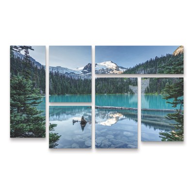 Trademark Fine Art - Pierre Leclerc 'Natural Beautiful British Columbia' Multi Panel Art Set 6 Piece
