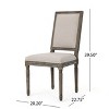 Vynxaria Traditional Weathered Dining Chairs,Set of 2,Wheat - 2 of 4