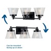 Progress Lighting Hinton 3-Light Brushed Nickel Bath Vanity - 4 of 4