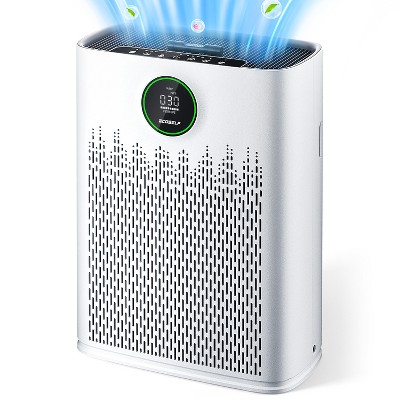 ECOSELF Air Purifier for Large Room up to 1295 Sq.Ft - 2X-Power Filtration, 99.97% Particle Removal, Smart Air Quality Sensor, Quiet Sleep Mode