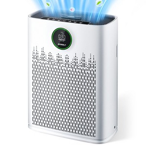 ECOSELF Air Purifier for Large Room up to 1295 Sq.Ft - 2X-Power Filtration, 99.97% Particle Removal, Smart Air Quality Sensor, Quiet Sleep Mode - 1 of 4