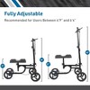 BodyMed Knee Walker for Leg and Foot Injuries with Dual Brakes, Detachable Fabric Basket & Knee Pad Cover – Collapsible and Adjustable Knee Scooter - 4 of 4