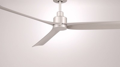 Sailplane 60" Silver Modern Industrial Ceiling Fan with Remote