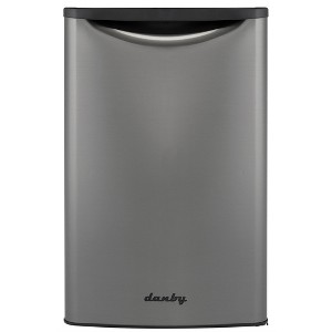 Danby 4.4 cu. ft. Contemporary Classic Compact Refrigerator in Black Stainless Steel DAR044A8BBSL - 1 of 4