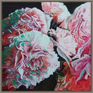 Amanti Art Peonies by Helen White Canvas Wall Art Print Framed 22 x 22-in. - 1 of 4