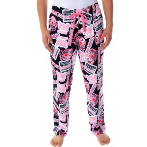Seven Times Six Mean Girls Womens' Burn Book Sleep Lounge Pajama Pants Multicoloured - 1 of 4