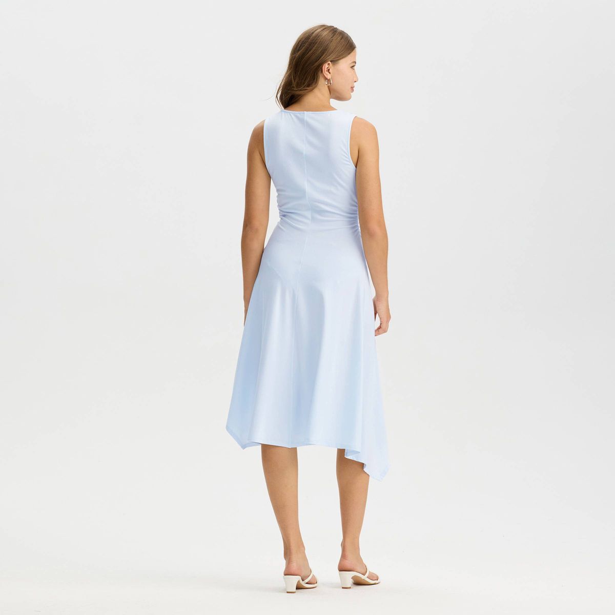 Women's Sleeveless Asymmetrical Midi High-Low Dress - A New Day™ - thumbnail 2