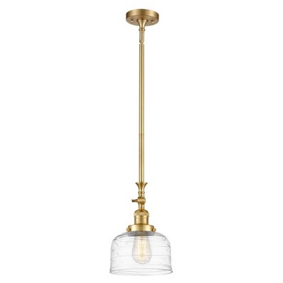 Bell - 1 Light Stem Hung Tiltable Mini Pendant In Industrial Style-14 Inches Tall and 8 Inches Wide