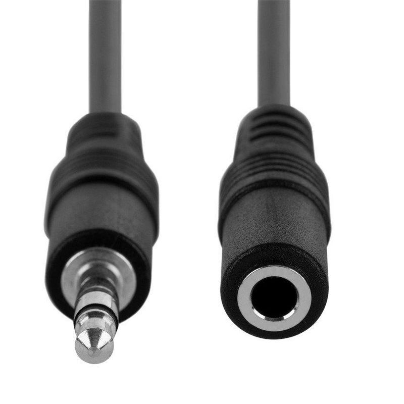 Monoprice Stereo Extension Cable - 6 Feet - Black | 3.5mm Plug/Jack Male/Female, 4 of 7