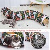 FAAYFIAN S-Shape Cat Tunnel with Peek Windows & Hanging Toy ¨C Foldable Cat Play Tube for Indoor Cats, Rabbits & Kittens - 4 of 4