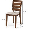 ADILE Wooden Dining Chairs Set of 2, Upholstered Kitchen Chair - 3 of 3