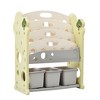 YOOCOZZ Kids Bookshelf Toy Storage Organizer with 17 Bins and 5 HDPE Bookshelves-Light Green - 4 of 4