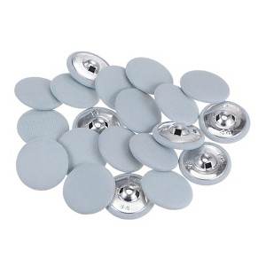 Unique Bargains Metal Shank Round Cloth Covered DIY Sewing Buttons 20 Pcs - 1 of 4