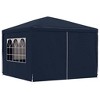 vidaXL Party Tent Blue Polyethylene roof and side panels - 3 of 4