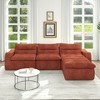 TiramisuBest Modular Right Sofa Seat–L-Shaped Lazy Floor Couch,Compressed Beanbag-Style Sofa with Ergonomic Design,No Assembly Required–Beige - 2 of 4