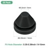 Unique Bargains Rubber Corrosion-Resistant Silicone Snap-in Locking Hole Plugs Black - 3 of 4