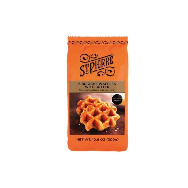 St Pierre Brioche Waffles with Butter - 10.6oz/6ct, 1 of 6