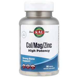 KAL Cal/Mag/Zinc, High Potency , 100 Tablets - 1 of 4