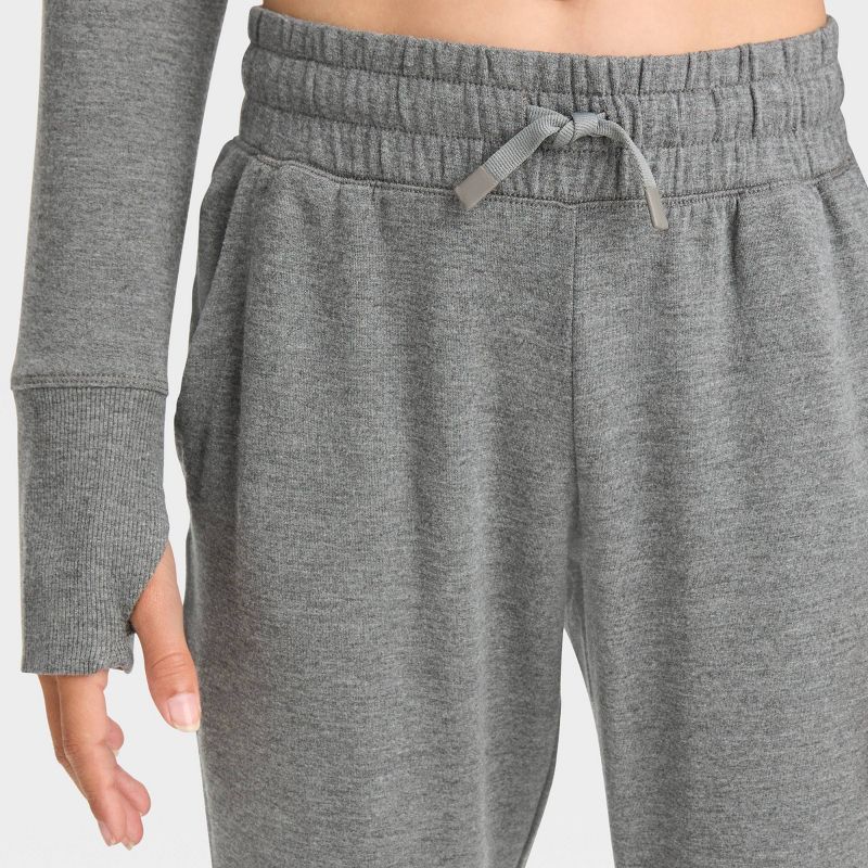 Girls' Cozy Soft Fleece Joggers - All In Motion™, 3 of 4
