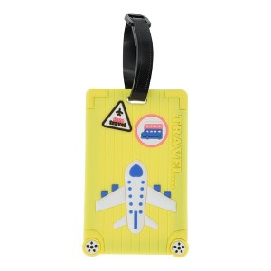 Unique Bargains Airplane Pattern Luggage Tag 1 Pc - 1 of 4