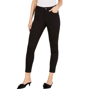maison Jules Womens Flocked Casual Trouser Pants - 1 of 1