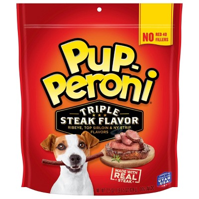 Pup Peroni Soft and Chewy Beef Core Snack Triple Steak Dog Treat - 22.5oz