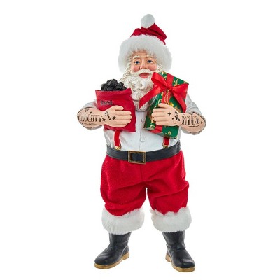 Kurt Adler 10.5 Inch Fabriché Santa With Tattoos : Target