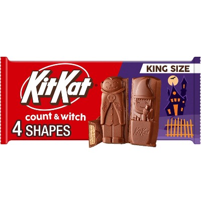 Kit Kat Milk Chocolate Counts and Witches Halloween Candy King Size - 3oz