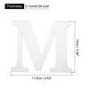 Unique Bargains 3D Acrylic Self-Adhesive Mirror Alphabet Sticker Wall Decals 2 Pcs - 2 of 3