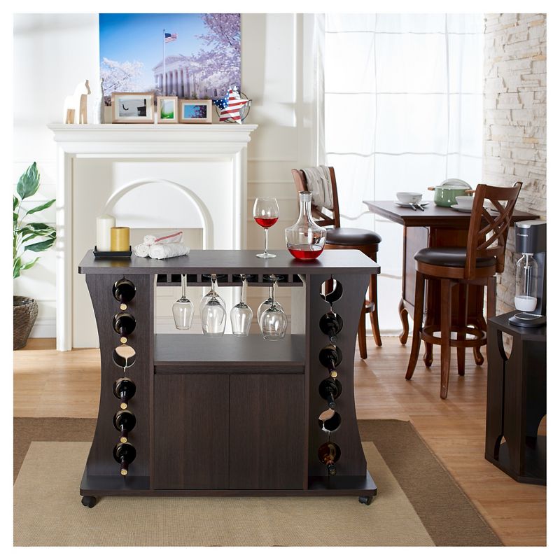 Claren Curved Standing Wine Rack Wood/Espresso - HOMES: Inside + Out, 3 of 7