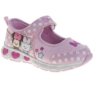 Disney Minnie Mouse & Daisy Girls' Tsum Tsum-Style Light-Up Mary Jane Sneakers - 1 of 4