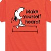 Boys' - Peanuts - Make Yourself Heard Short Sleeve Graphic T-Shirt - 2 of 4