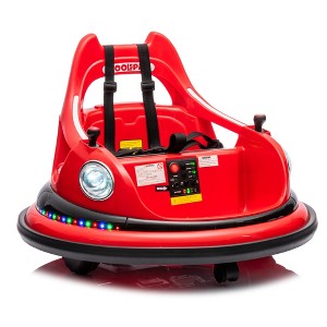 Whisen Kids' Ride-On Bumper Car with Safety Harness and 360-Degree Rotation - 1 of 4