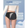 TIICHOO Period Underwear for Teens Girls Incontinence Underwear Washable 80ml Absorbency 5 Pack - 4 of 4