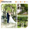 Karl Home 86 In. Black Pvc Garden Arbor With Gate - 3 of 4