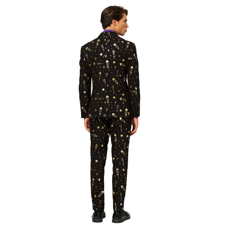 OppoSuits Men's Christmas Suit - Fancy Fireworks - Multicolor, 2 of 6